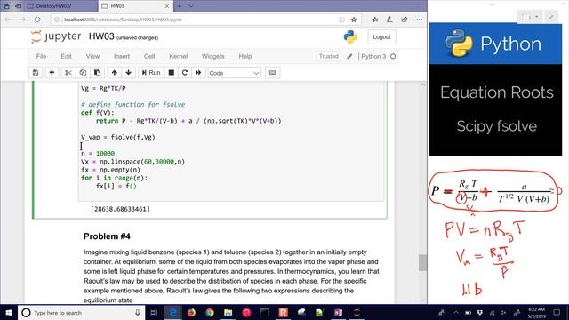 Python ? Equation Roots with fsolve смотреть онлайн