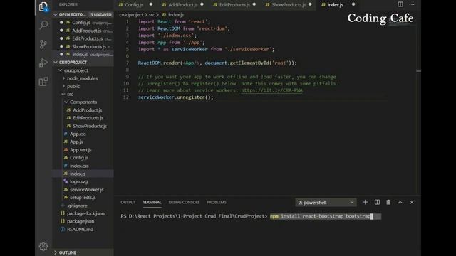 FireStore Web Tutorial 02 - Connect Firebase to React App Project - React.Js CRUD App Tutorial 2020 смотреть онлайн