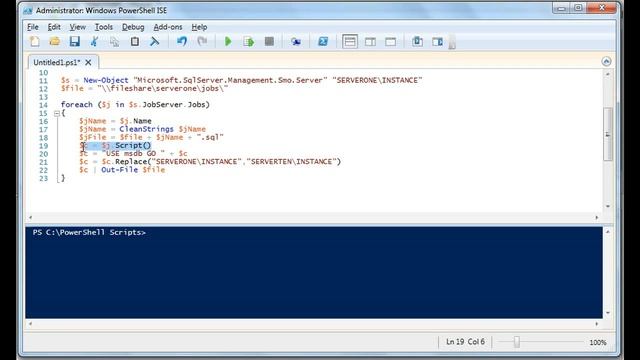 Powershell: How To Edit Job Scripts In SQL Server смотреть онлайн