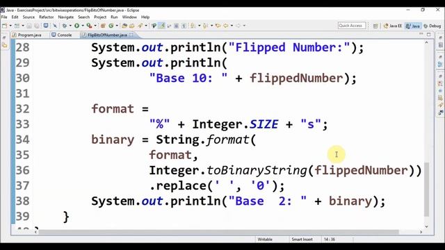 bitwise op flip bits in java смотреть онлайн
