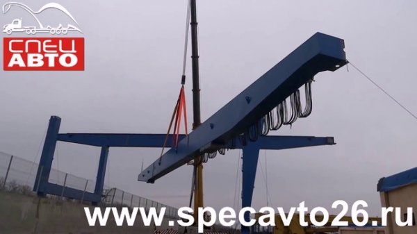 Монтаж оборудования (200тн) на строительной площадке Installation of equipment on the construction