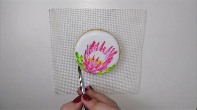 Protea Watercolour 🎨 Royal Icing Cookie смотреть онлайн