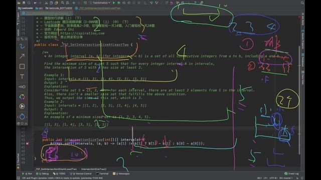 【LeetCode 刷题讲解】757. Set Intersection Size At Least Two 设置交集大小至少为2 |算法面试|北美求职|刷题|留学生|LeetCode|求职面试 смотреть онлайн
