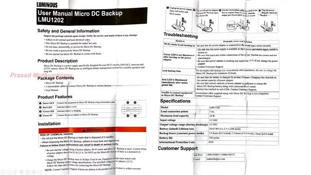 Luminous LMU1202 Micro DC UPS Invertor , 4 hrs Power Backup for WiFi Modem & Router смотреть онлайн