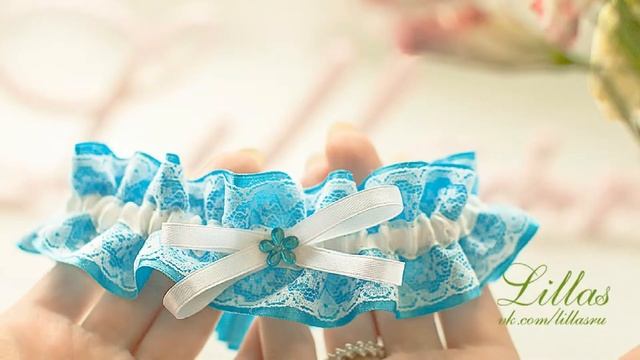 Свадебные аксессуары. Свадебная подвязка невесты на заказ. смотреть онлайн