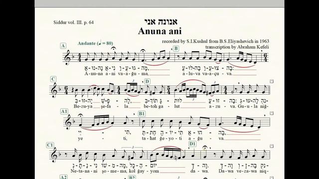 אנונה אני, פיוט לשבת רחמים ויום כפור смотреть онлайн