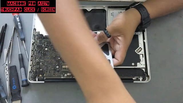 How to fix Macbook Pro 13inch A1278 - Trackpad No Click and part of the screen have lines. смотреть онлайн