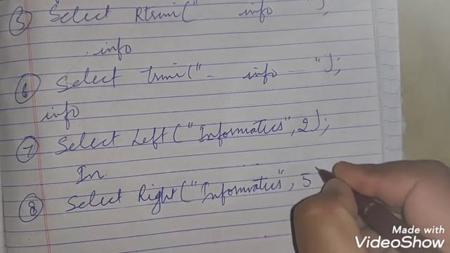 MYSQL STRING FUNCTIONS смотреть онлайн
