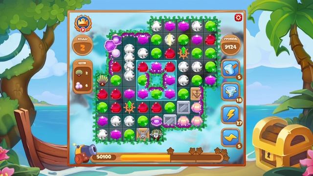 Как пройти уровень 9124 игры Сокровища Пиратов смотреть онлайн