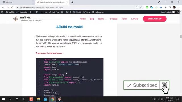 Chatbot using Flask API with Code | Complete project смотреть онлайн