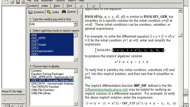 10 Tutorial Derive 6. Online Help and Differential Equation смотреть онлайн