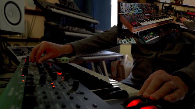 OB Damned: OB-6, Modular with G-Storm Electro XaVCF, JUNO-6, JX-3P, TR-6S, PRO 2 (80's jam in C maj смотреть онлайн