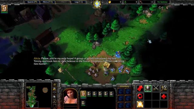 Warcraft 3 Humans The Defense Of Strahnbrad, Story Mode