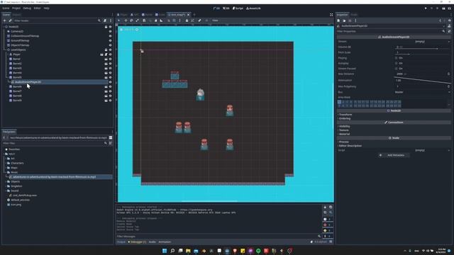 How to Add Global Music and 2D Audio in Godot 4 ~ Tutorial for Beginners смотреть онлайн