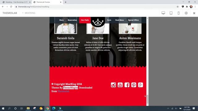 MeatKing : Free Bootstrap 4 HTML5 Restaurant Website Template смотреть онлайн