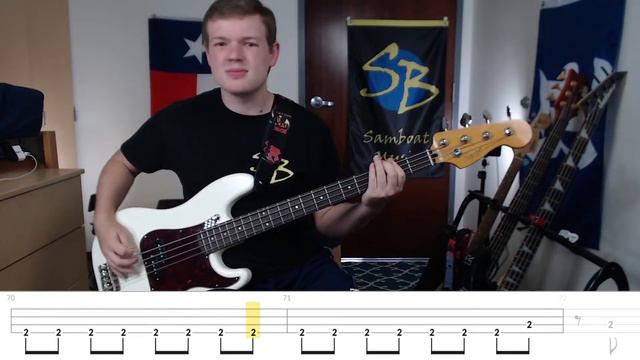 Cold Sweat - Thin Lizzy (Bass ONLY Cover with Tabs) смотреть онлайн