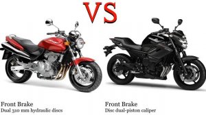 Honda CB 600 Hornet vs Yamaha XJ6 600 Test specification comparison