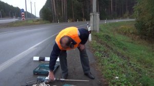 Столбик дорожный полимерный