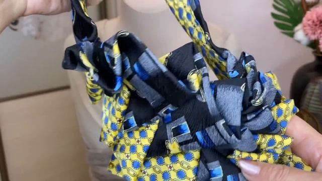 До и после... Женские украшения из галстуков для Надежды. И колье... смотреть онлайн
