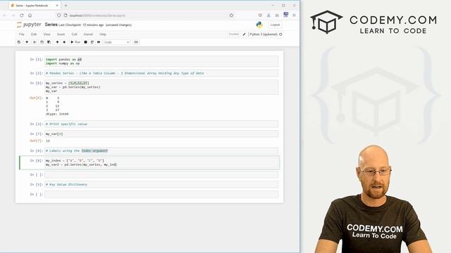 Pandas Series - Pandas For Machine Learning 2 смотреть онлайн
