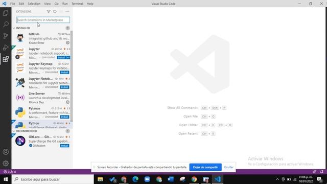 1.1.3 Instalar extensión Python VS Code en Windows 10 | Aprende Python desde 0 смотреть онлайн