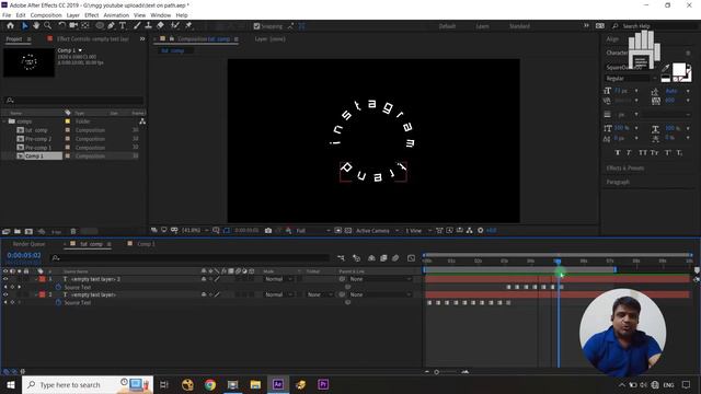 New Text Animation on Path 2023 in After Effects | Text Animation | After Effects Tutorial смотреть онлайн