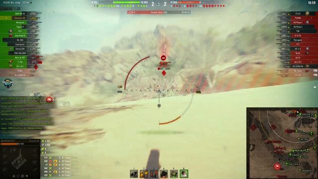 Centurion AX: Aggressive on map Sand River - World of Tanks смотреть онлайн