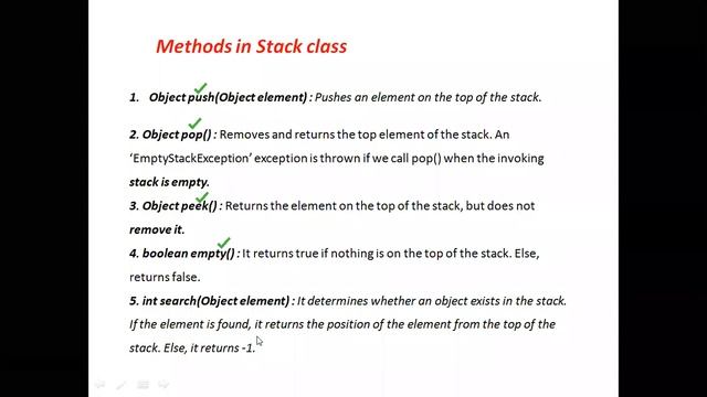 Stack creation by using Stack class of Java Collection framework смотреть онлайн