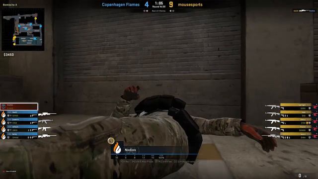 CS:GO Observing Practice | Copenhagen Flames vs Mousesports Map 3 Train | No Commentary смотреть онлайн