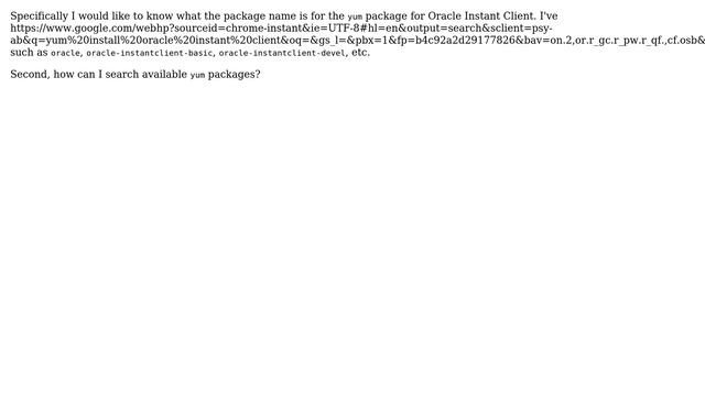 DevOps & SysAdmins: sudo yum install oracle (-instantclient,-instantclient-basic,etc) not working смотреть онлайн