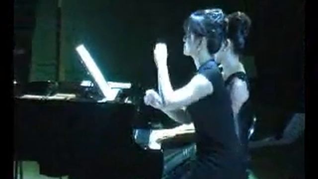 Kevin R. Olson "PERPETUAL COMMOTION" for 2 pianos 8 hands - Golden Fingers @ TBT, Central Java смотреть онлайн