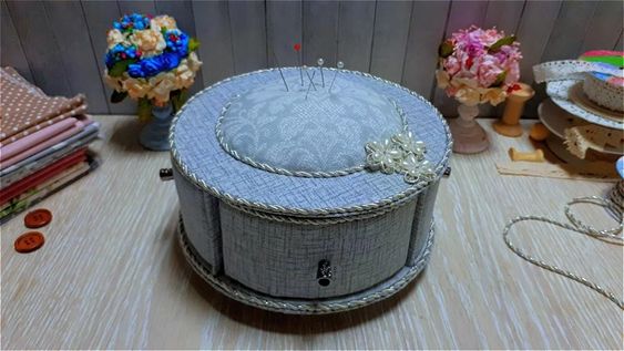 Шкатулка для рукоделия - "Тортик". Картонаж. Мастер класс смотреть онлайн