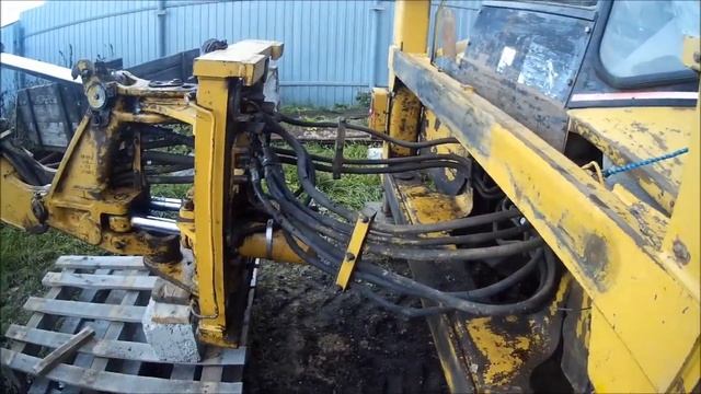 снимаем стрелу с экскаватора погрузчика и отопление гаража смотреть онлайн