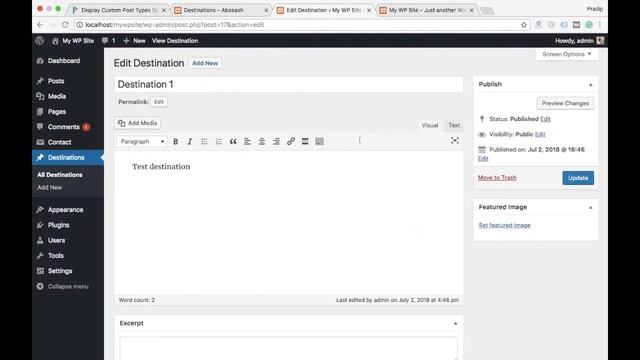 Display WordPress Custom Post Type URL/permalink by Multiple Custom Taxonomy Terms in Hindi смотреть онлайн