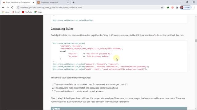 Form Validation (Form Validasi) pada Codeigniter смотреть онлайн
