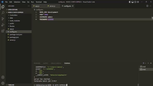 #48 Environment variable configuration file | Working with Express JS | A Complete NODE JS Course смотреть онлайн
