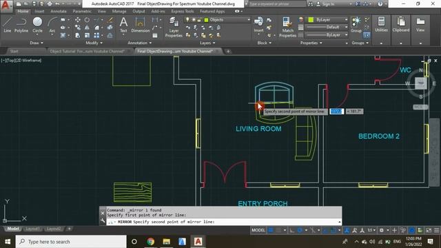 How To Insert Furniture and Equipment In AutoCAD Tutorial - AutoCAD Floor Plan Tutorial Lesson 7 смотреть онлайн