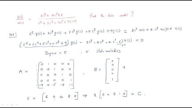 State Model | TF | Diagonal method | | Control Systems | Lec-117 смотреть онлайн