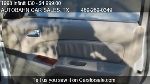1998 Infiniti I30 Base - for sale in DALLAS, TX 75218 смотреть онлайн