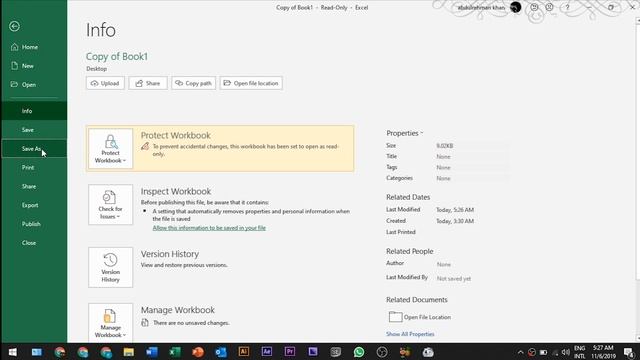 WHAT IS READ ONLY & MARK AS FINAL IN EXCEL 2019 | MS OFFICE 2019 | TUTORIAL | KnowledgeDom - Englis смотреть онлайн