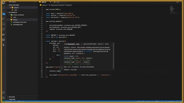 Upload | Download | Delete | Files to Amazon S3 bucket using NodeJS | ADITYA JOSHI | смотреть онлайн