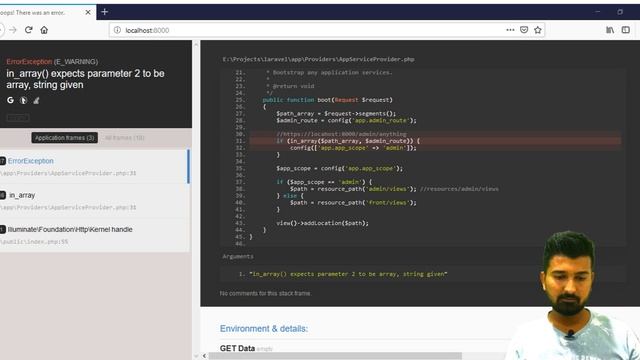 Laravel Separate Views for Admin or Backend and Frontend смотреть онлайн