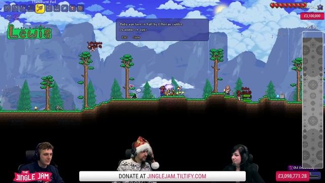 TERRARIA! JINGLE JAM 2021 - DAY 13 - Games w/ Lewis & MORE! смотреть онлайн