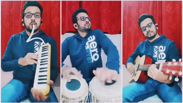 Shrivalli By Trivalli | Guitar, Tabla, Pianica cover short | Shrivalli Hindi song | смотреть онлайн