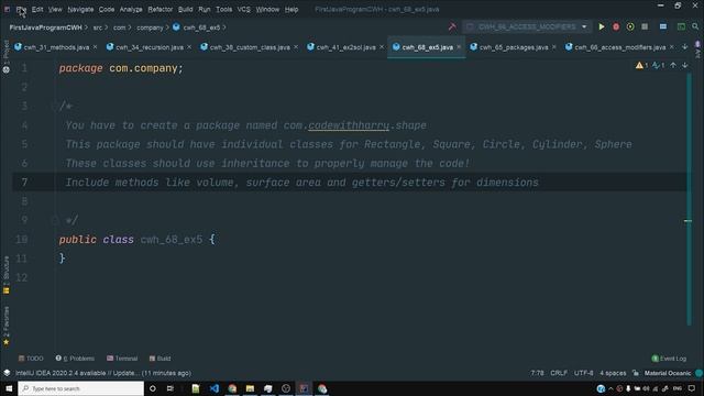 Java Exercise 5: Creating a Custom Package смотреть онлайн