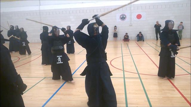 Ai-jodan keiko with I. sensei (7.dan, Japan) смотреть онлайн