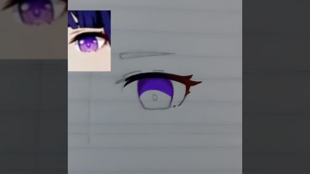 drawing Genshin Impact eyes||part 1||Raiden Shogun||Genshin Impact|| смотреть онлайн