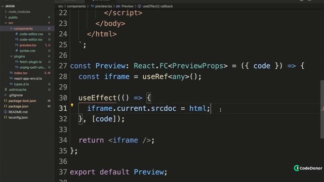 131. Refactoring Out a Preview Component | React with Typescript смотреть онлайн