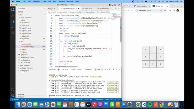 How to design Tic-Tac-Toe game using React JS with highly optimized logic within 20mins смотреть онлайн