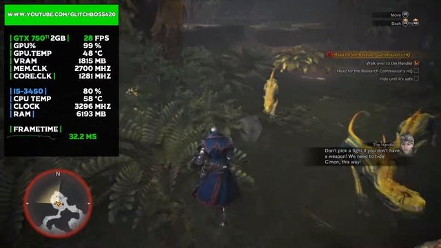Monster Hunter World - Iceborne | GTX 750Ti 2GB + i5-3450 + 8GB RAM смотреть онлайн